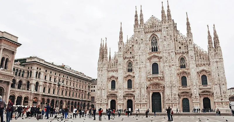 Voyager en Italie : image, photo représentant la cathédrale de Milan