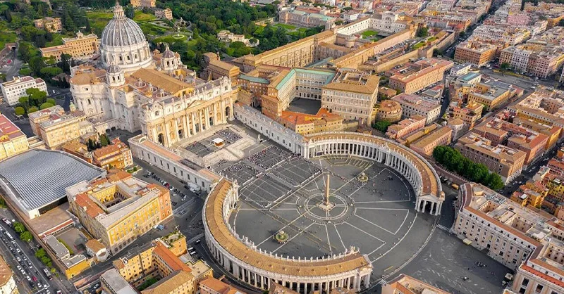 Voyager en Italie : image, photo représentant la ville de Rome, le Vatican.